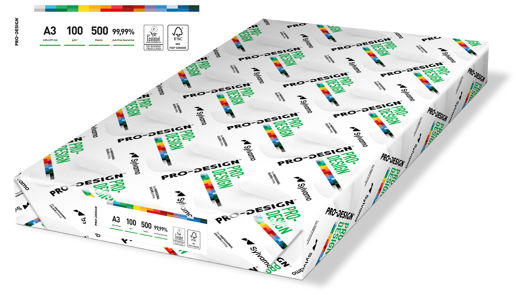 Papier ksero A3 100g Pro Design 500ark 168 CIE